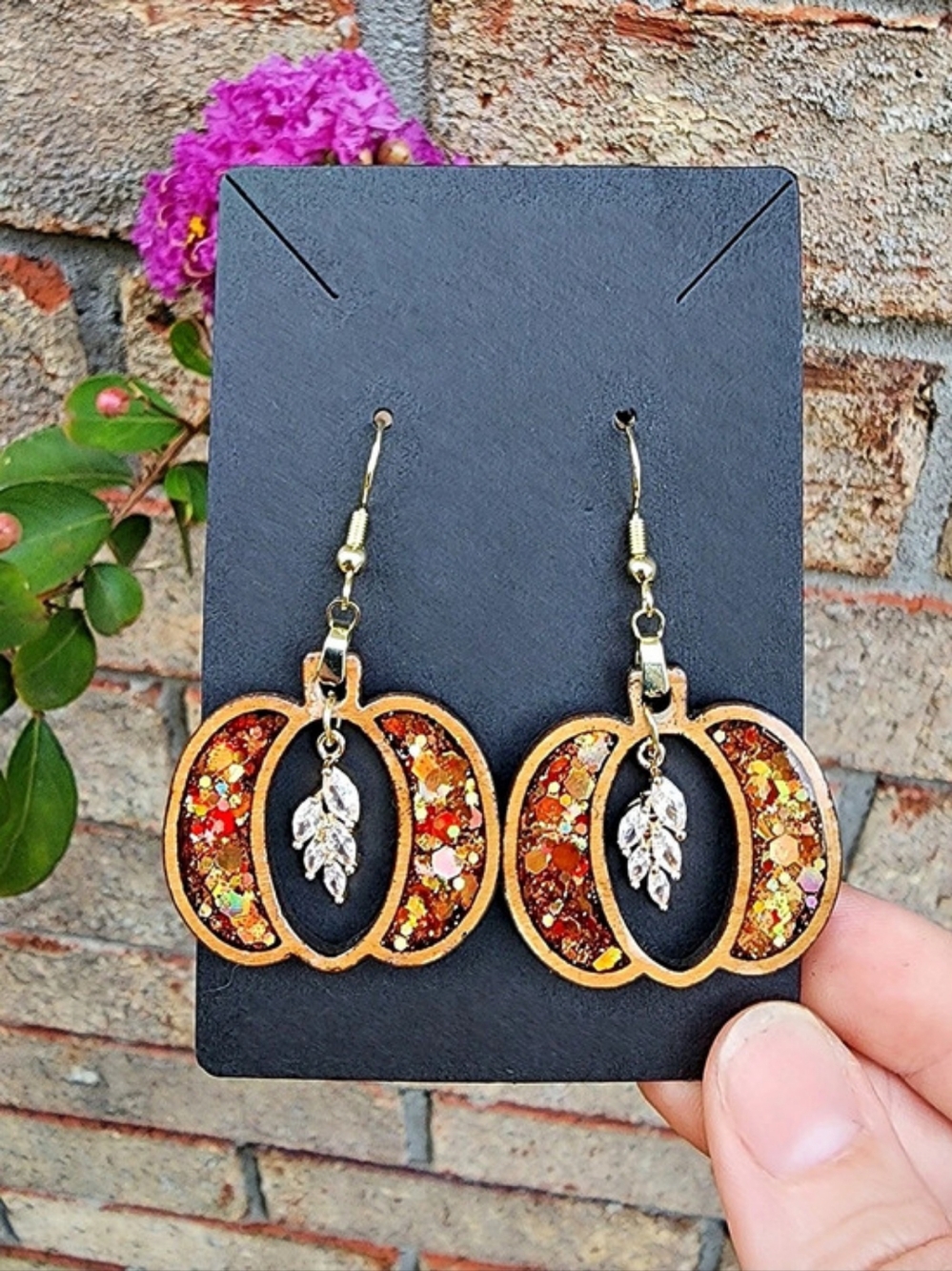 Dangle Earrings Custom Made Pumpkins